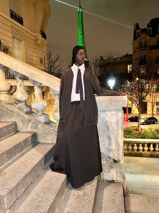 Élégance parisienne Marron