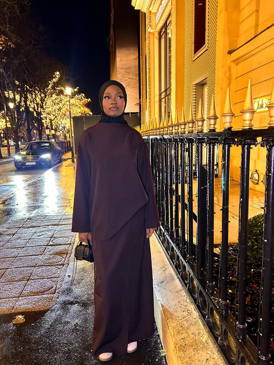 ENSEMBLE SEYANA - AUBERGINE