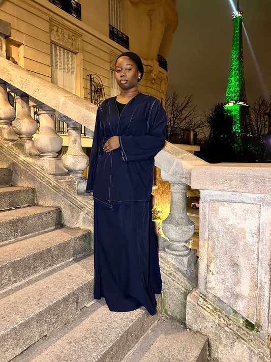 Élégance parisienne bleue