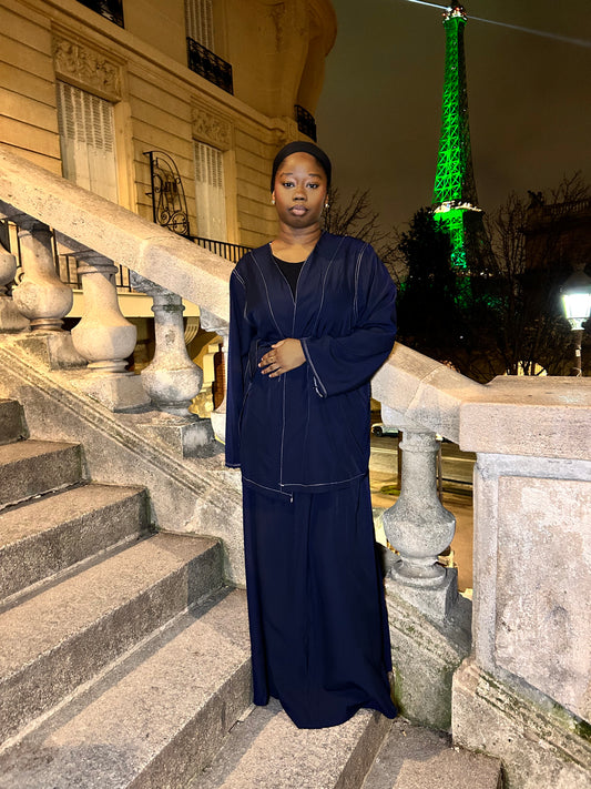 Élégance parisienne bleue